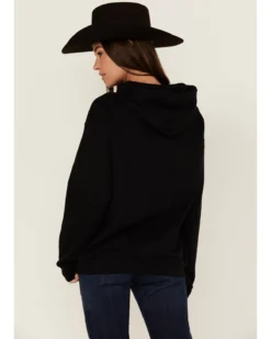 Goodie Two Sleeves Women's Don't Be All Hat & No Cowboy Black Graphic Hoodie -Sheplers Sales 2000371377 001 P3