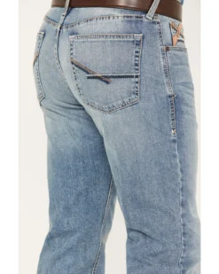 Ariat Men's M4 Orleans Abel Light Wash Stretch Relaxed Straight Jeans 9 Ariat Men's M4 Orleans Abel Light Wash Stretch Relaxed Straight Jeans -Sheplers Sales 2000371951 400 P4