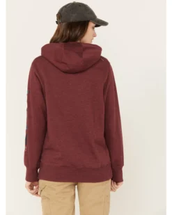 Ariat Women's Rebar Logo Sleeve Graphic Work Hooded Sweatshirt -Sheplers Sales 2000372132 603 P4