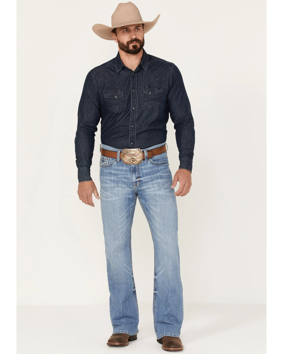 Cody James Men's Dash Light Wash Relaxed Stretch Bootcut Jeans 3 Cody James Men's Dash Light Wash Relaxed Stretch Bootcut Jeans