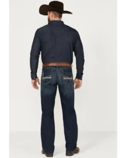 Cinch Men's Grant Dark Stonewash Relaxed Bootcut Stretch Performance Jeans 8 Cinch Men's Grant Dark Stonewash Relaxed Bootcut Stretch Performance Jeans -Sheplers Sales 2000373482 402 P3