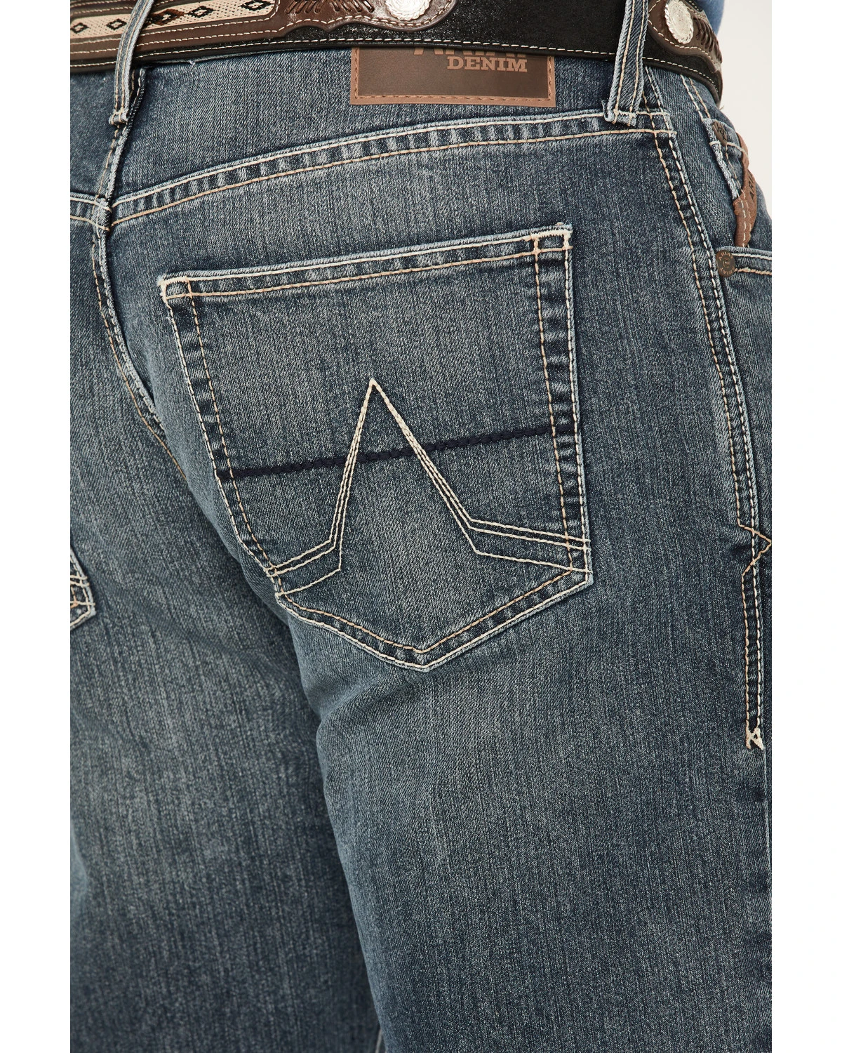 Ariat Men's M5 Louisville Seneca Medium Wash Stretch Straight Leg Jeans 5 Ariat Men's M5 Louisville Seneca Medium Wash Stretch Straight Leg Jeans - Image 3
