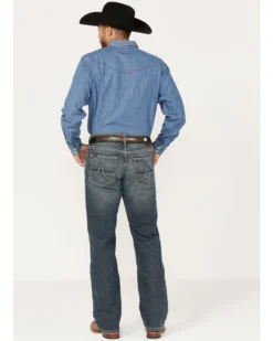 Ariat Men's M5 Louisville Seneca Medium Wash Stretch Straight Leg Jeans - Big 9 Ariat Men's M5 Louisville Seneca Medium Wash Stretch Straight Leg Jeans - Big -Sheplers Sales 2000373700 400 P4