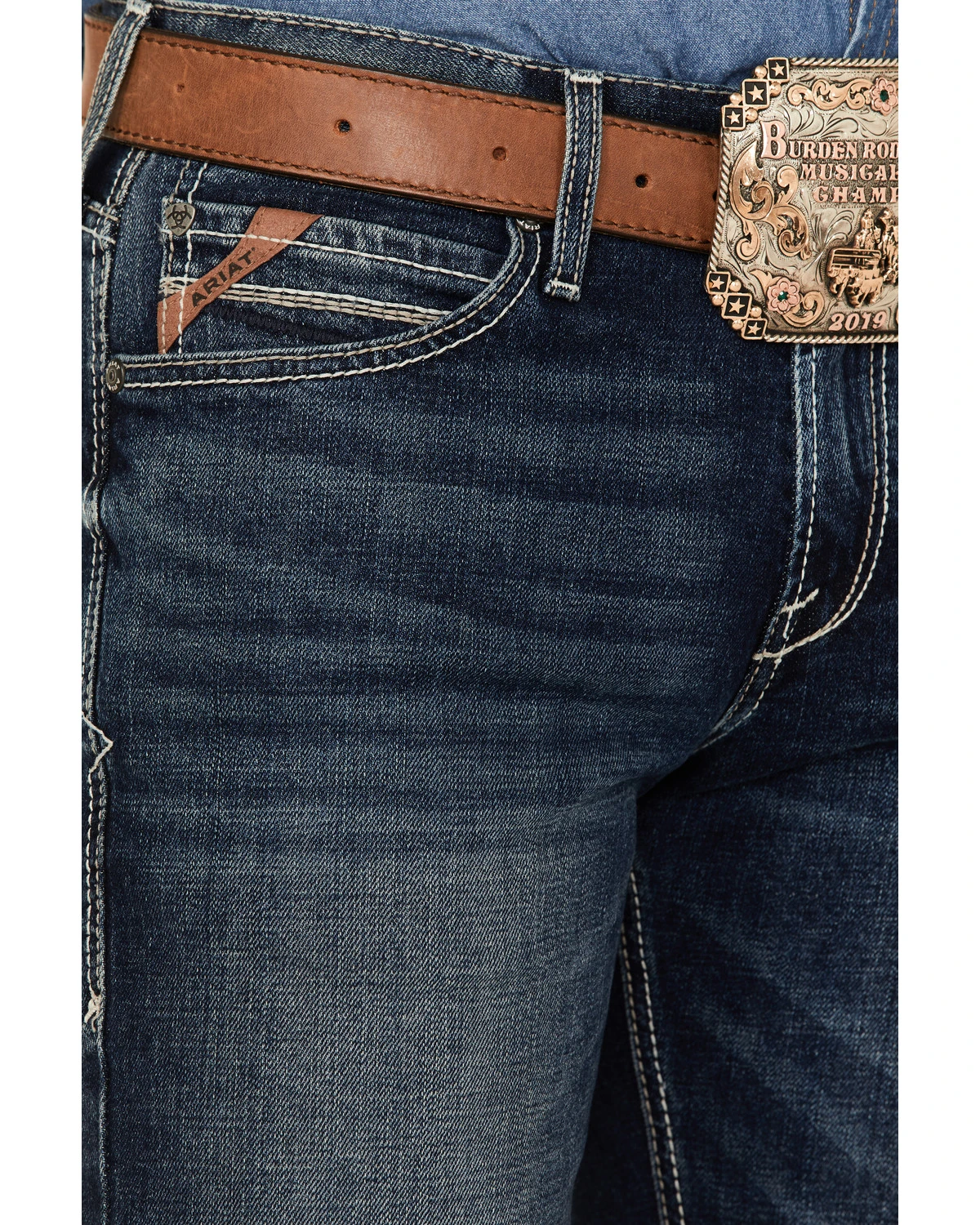 Ariat Men's M7 Drake Toro Dark Wash Slim Straight Jeans 4 Ariat Men's M7 Drake Toro Dark Wash Slim Straight Jeans - Image 2