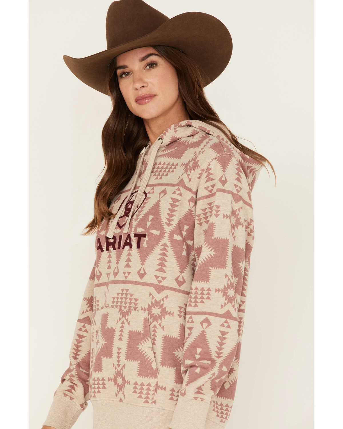 Ariat Women's Southwestern Print Logo Graphic Hoodie 4 Ariat Women's Southwestern Print Logo Graphic Hoodie - Image 2