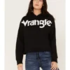 Wrangler Retro Women's Bold Logo Cropped Hoodie -Sheplers Sales 2000374538 001 P1