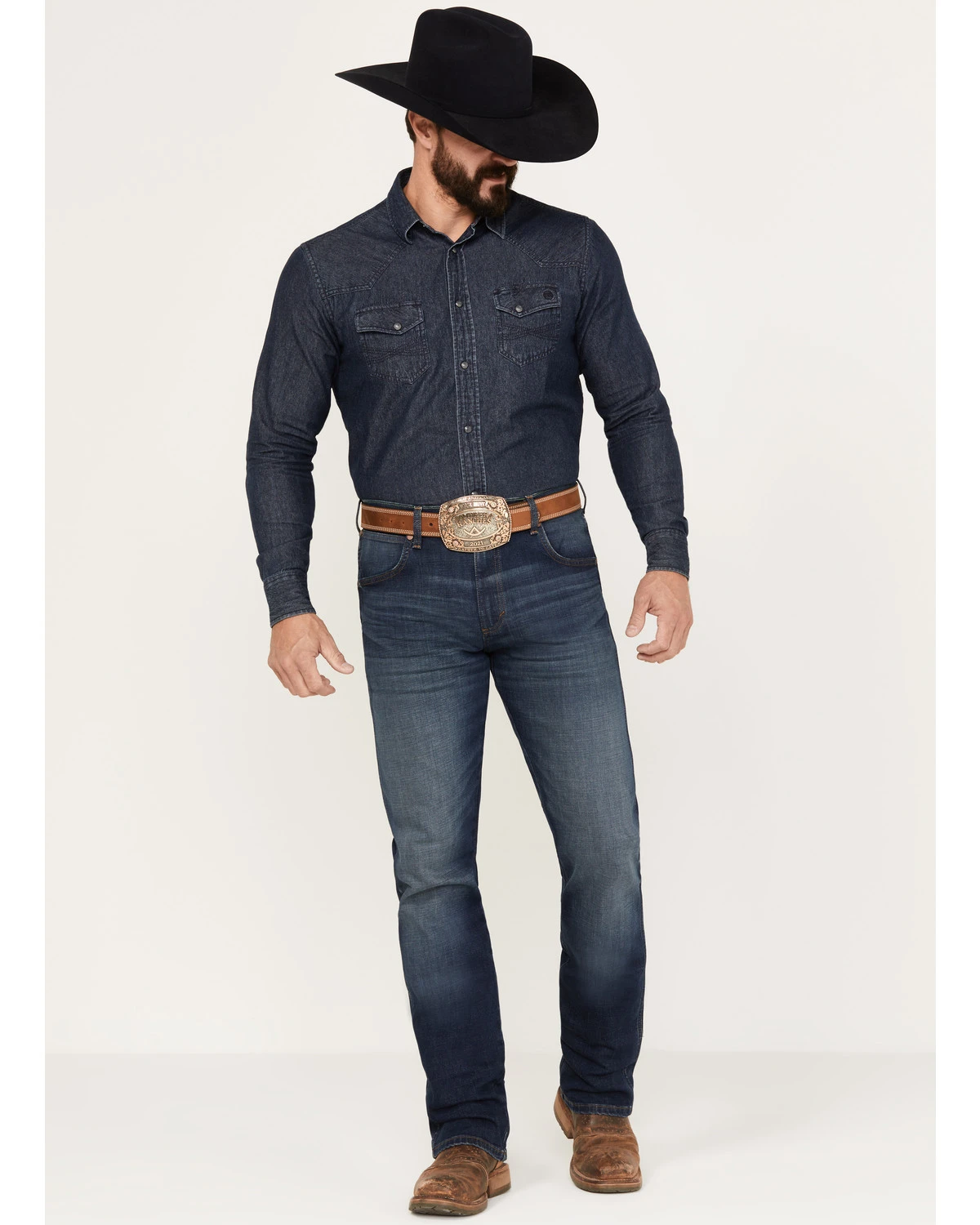 Wrangler Retro Men's 88MWZ Stone Dark Wash Slim Straight Stretch Denim Jeans 3 Wrangler Retro Men's 88MWZ Stone Dark Wash Slim Straight Stretch Denim Jeans