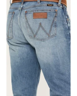 Wrangler Retro Men's 77MWP Medium Wash Slim Boot Stretch Denim Jeans -Sheplers Sales 2000374572 413 P4