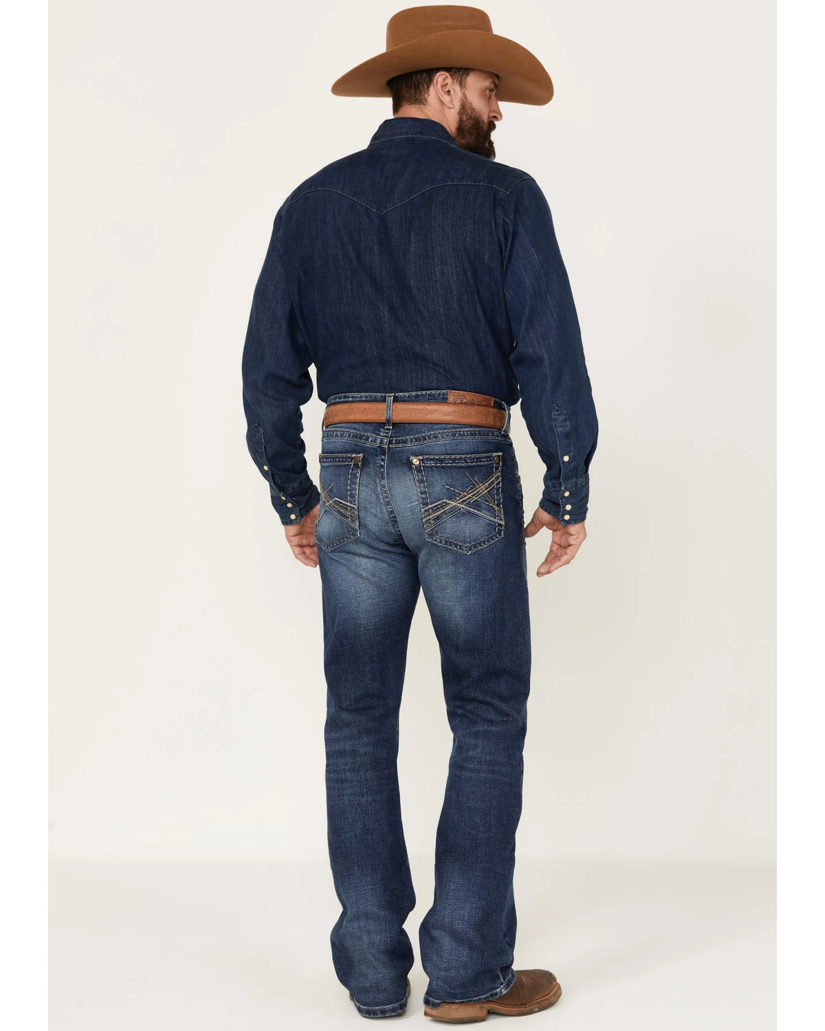 Rock 47 By Wrangler Slim Fit Bootcut Stretch Denim Jeans 5 Rock 47 By Wrangler Slim Fit Bootcut Stretch Denim Jeans - Image 3
