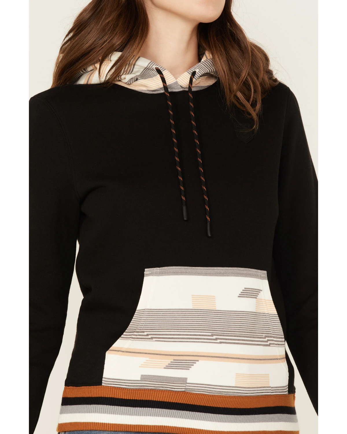 RANK 45 Women's Logo Southwestern Contrast Hoodie 4 RANK 45 Women's Logo Southwestern Contrast Hoodie - Image 3