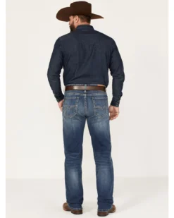 Front Page 35 Rock & Roll Denim Men's Dale Brisby Double Barrel Medium Wash Relaxed Straight Vintage '46 Jeans