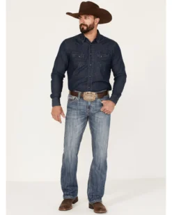 Rock & Roll Denim Men's Pistol Medium Vintage Wash Straight Jeans -Sheplers Sales 2000375481 414 P3
