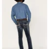 Rock & Roll Denim Men's Rifle Dark Wash Vintage Reflex Slim Stretch Skinny Jeans -Sheplers Sales 2000375489 416 P1