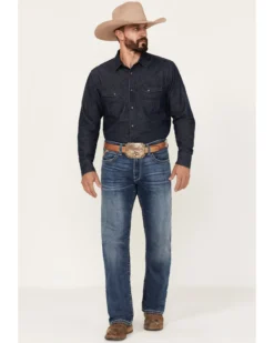 Front Page 41 Ariat Men's M4 Relaxed Hugo Boot Cut Stretch Denim Jeans