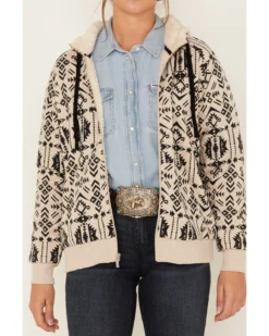 Ariat Women's R.E.A.L. Southwestern Print Sherpa-Lined Zip Hoodie 8 Ariat Women's R.E.A.L. Southwestern Print Sherpa-Lined Zip Hoodie -Sheplers Sales 2000377705 944 P3