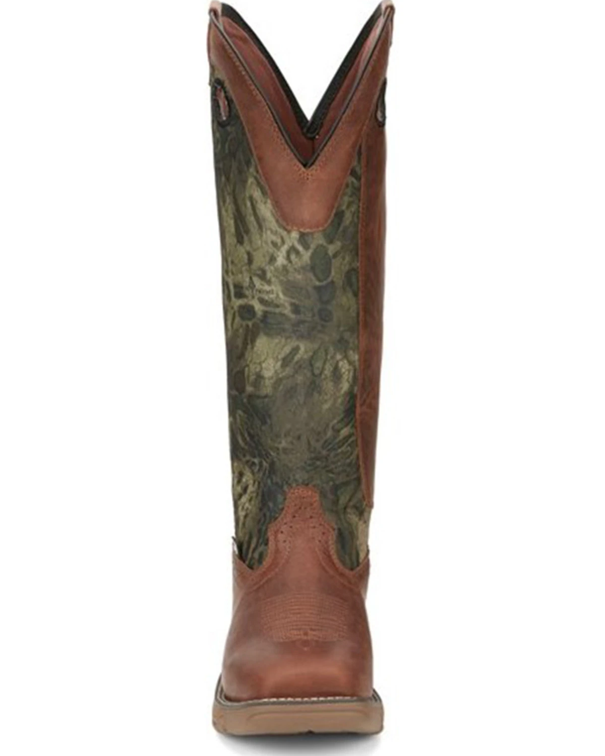 Justin Men's Rush Strike Camo Shaft Leather Pull On Snake Boots - Square Toe 6 Justin Men's Rush Strike Camo Shaft Leather Pull On Snake Boots - Square Toe - Image 4