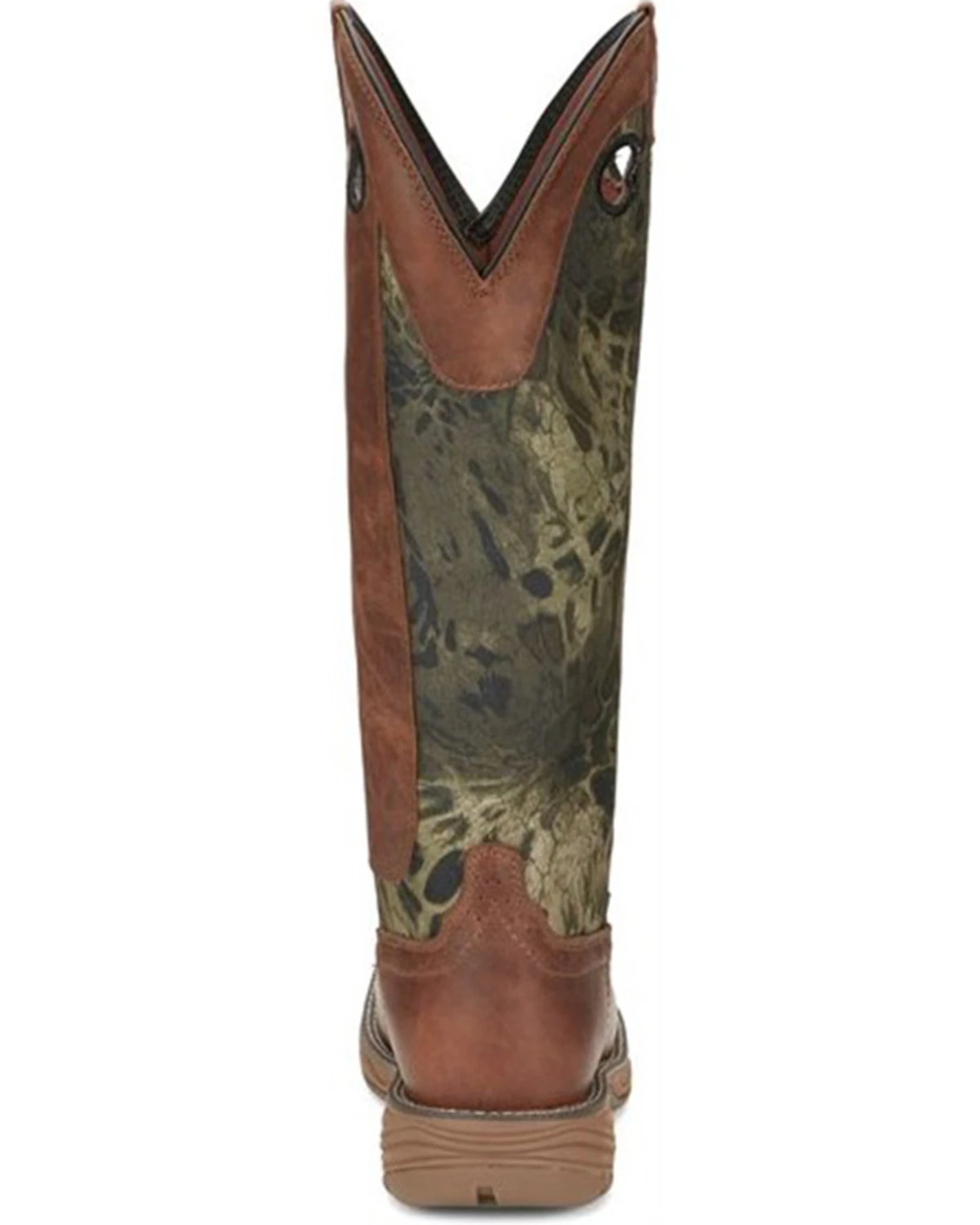 Justin Men's Rush Strike Camo Shaft Leather Pull On Snake Boots - Square Toe 7 Justin Men's Rush Strike Camo Shaft Leather Pull On Snake Boots - Square Toe - Image 5