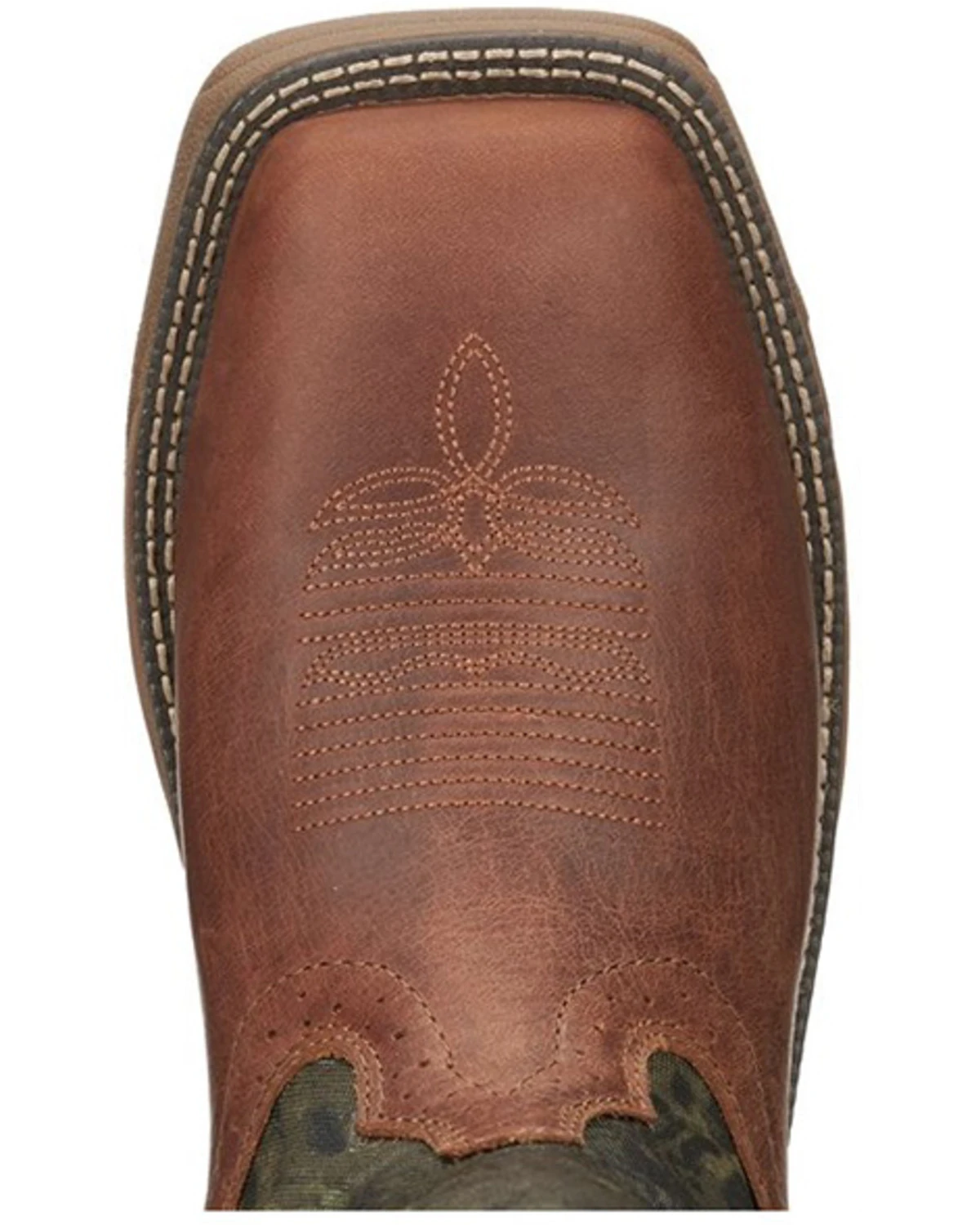 Justin Men's Rush Strike Camo Shaft Leather Pull On Snake Boots - Square Toe 8 Justin Men's Rush Strike Camo Shaft Leather Pull On Snake Boots - Square Toe - Image 6