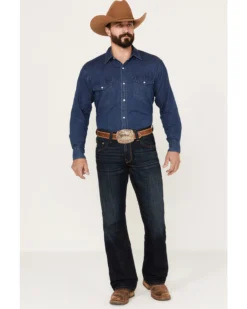 Cinch Men's Carter 2.0 Dark Rinse Relaxed Boot Performance Stretch Denim Jeans