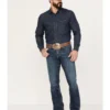 Cinch Men's Ian Dark Wash Slim Bootcut Performance Stretch Denim Jeans -Sheplers Sales 2000381336 402 P1