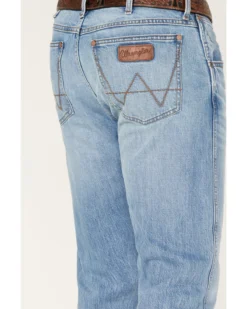 Wrangler Retro Men's Codigo Light Wash Slim Bootcut Stretch Denim Jeans - Long 9 Wrangler Retro Men's Codigo Light Wash Slim Bootcut Stretch Denim Jeans - Long -Sheplers Sales 2000384267 400 P4