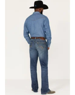 Rock 47 By Wrangler Men's Marina Del Ray Medium / Dark Wash Slim Bootcut Stretch Denim Jeans -Sheplers Sales 2000384276 400 P3