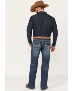 Rock & Roll Denim Men's Medium Wash Straight Reflex Denim Jeans