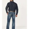 Rock & Roll Denim Men's Pistol Medium Vintage Wash Bootcut Reflex Denim Jeans -Sheplers Sales 2000386203 414 P1