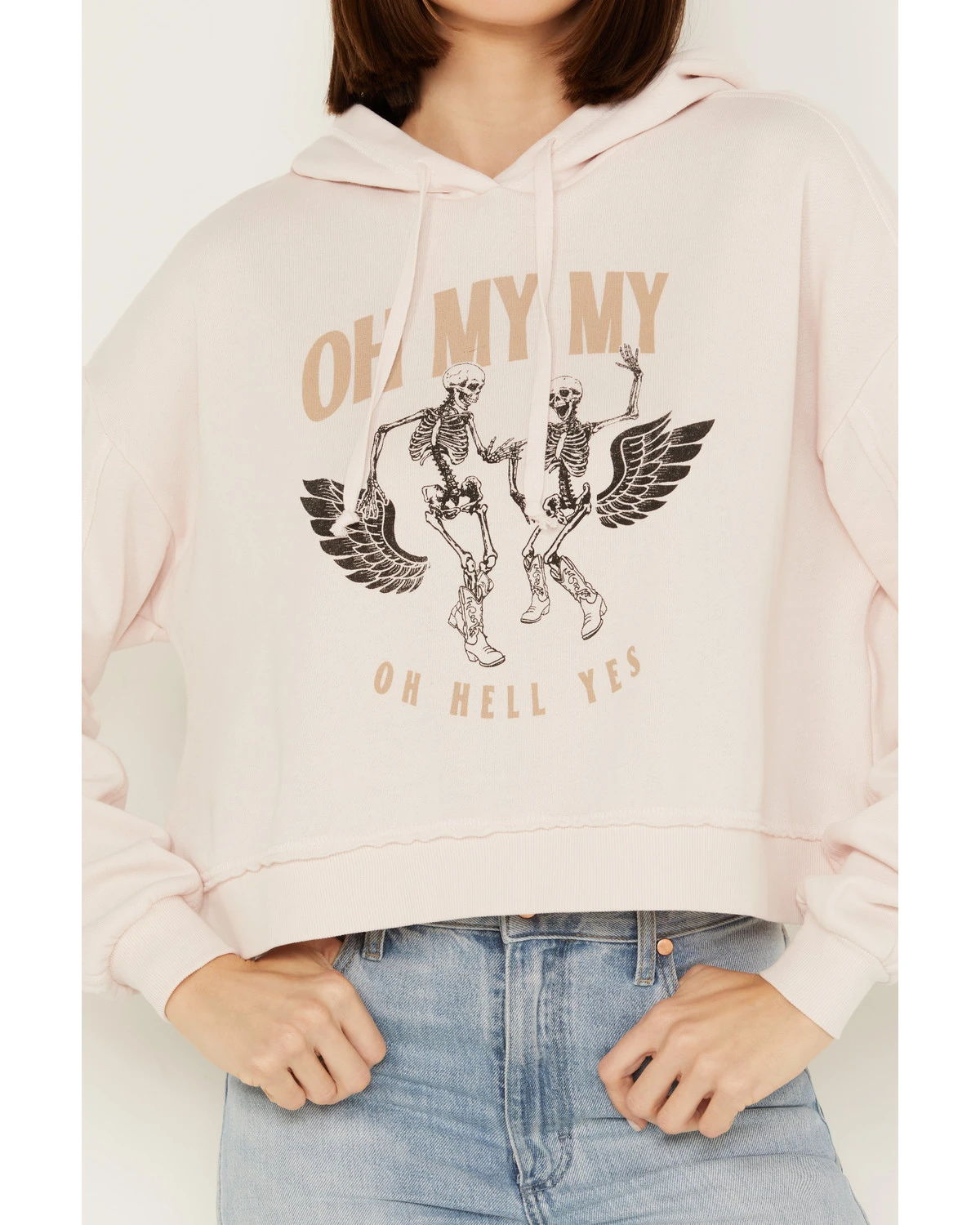 Cleo + Wolf Women's Oh My My Cropped Hoodie 5 Cleo + Wolf Women's Oh My My Cropped Hoodie - Image 3