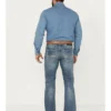 Rock & Roll Denim Men's Pistol Medium Vintage Wash Bootcut Stretch Denim Jeans