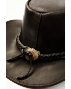 Bullhide Kids' Cedar Grove Leather Outback Hat -Sheplers Sales 282B40 7010 P2